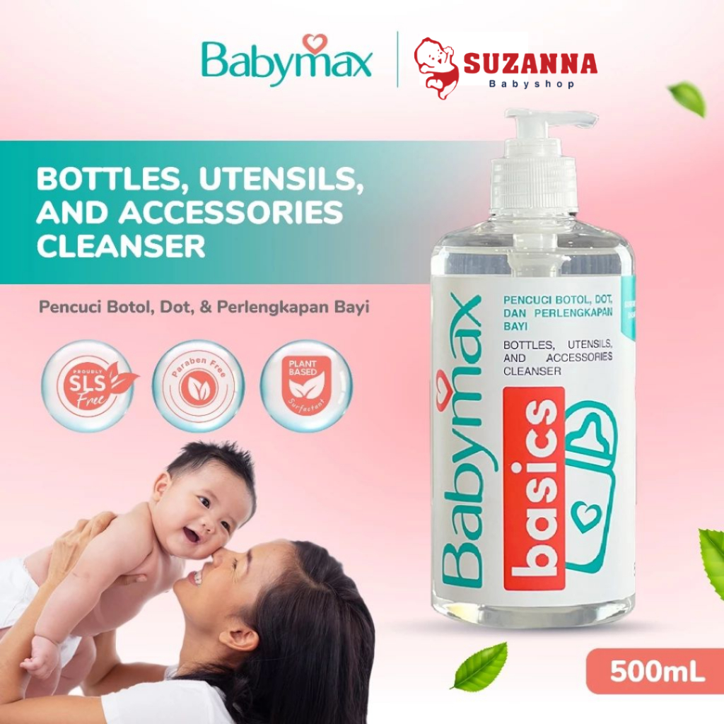 Babymax Basics Bottle, Utensils & Cleansers 500 ML ( Kemasan Pump ) Sabun Botol Bayi