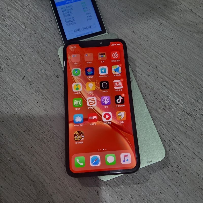 LCD IPHONE XR ORI COPOTAN MINUS RETAK