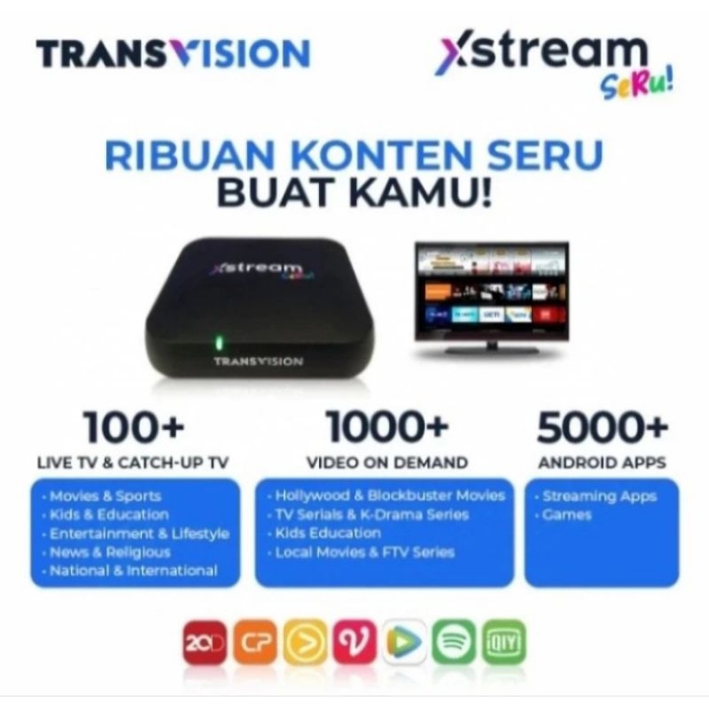 #Transvision Xstream Seru #Android Box TV