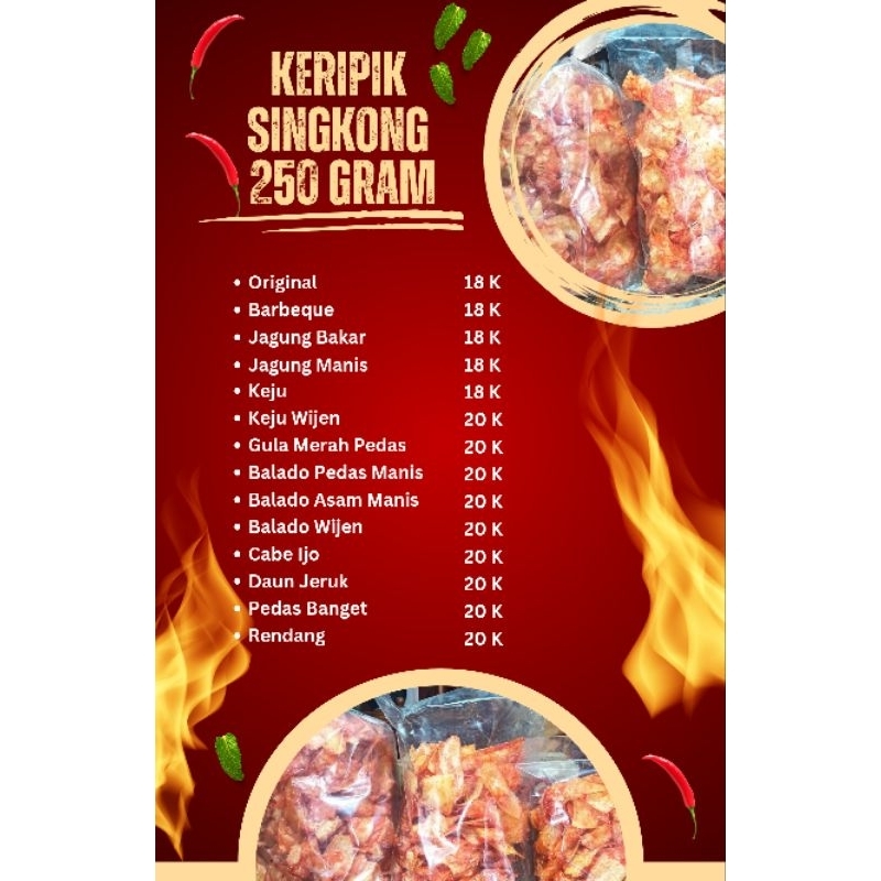 

Paket Usaha Difary Snack Keripik Singkong 250 gr