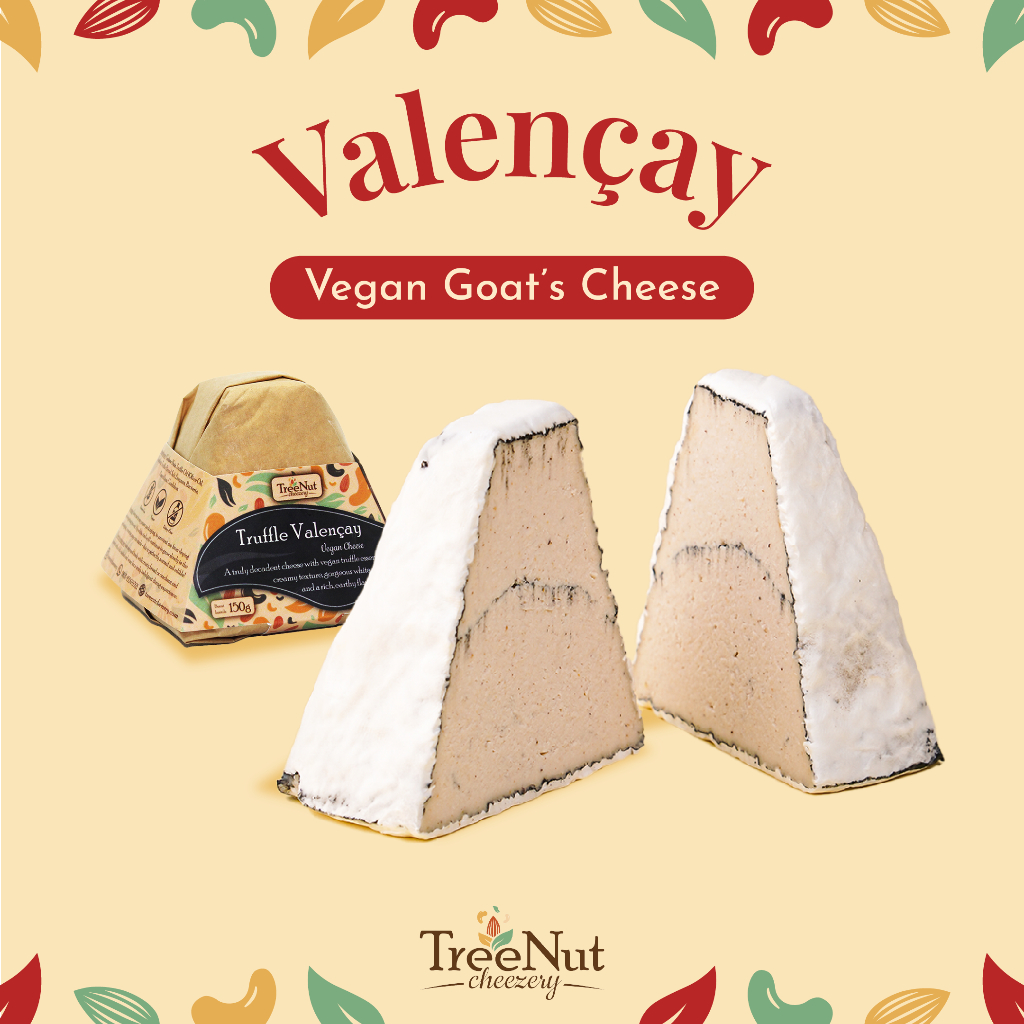 

Keju Vegan Valençay ala Goat’s Cheese – Creamy Nabati Unik – Vegetarian Food | TreeNut Cheezery