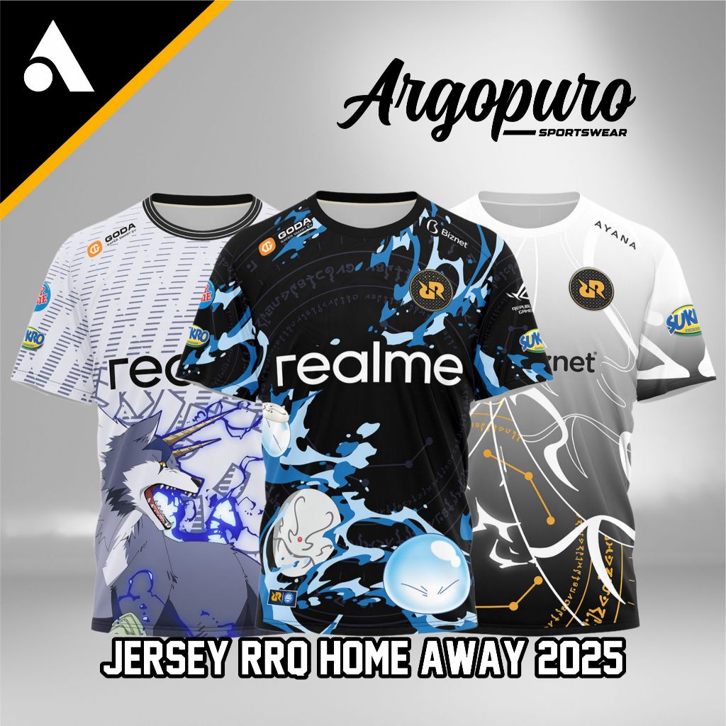 Jersey RRQ x Tensura Baju Kaos Team RRQ x Slime Terbaru 2025 / Jersey RRQ