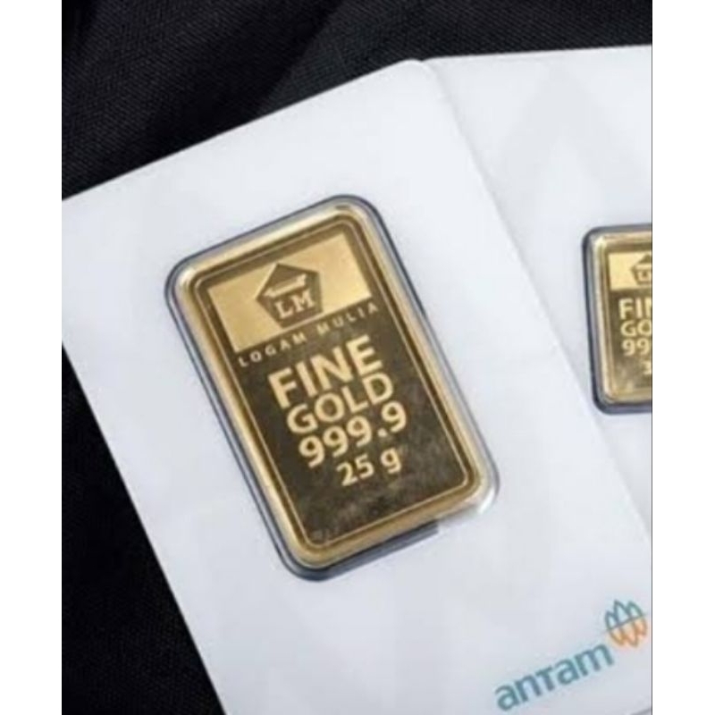Emas antam/ logam mulia/ LM 25g certicard tahun 2020
