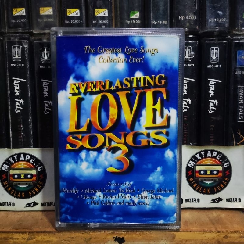 Kaset Pita - Everlasting Love Songs 3 - Kompilasi Barat - Westlife - Michael Learns To Rock - George