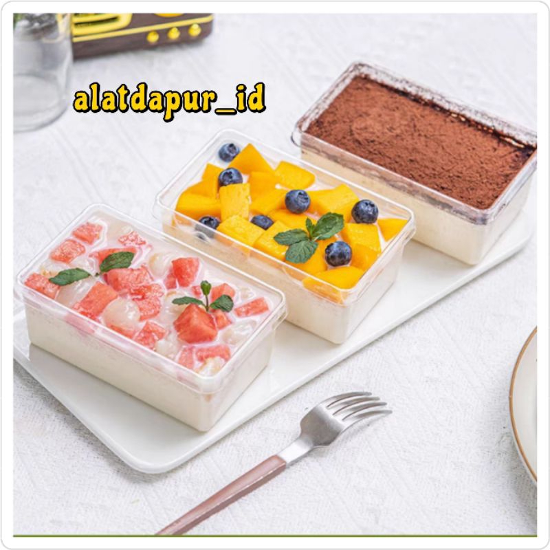 10pcs Korean dessert box 250ML mika box dessert kotak tiramisu dessert