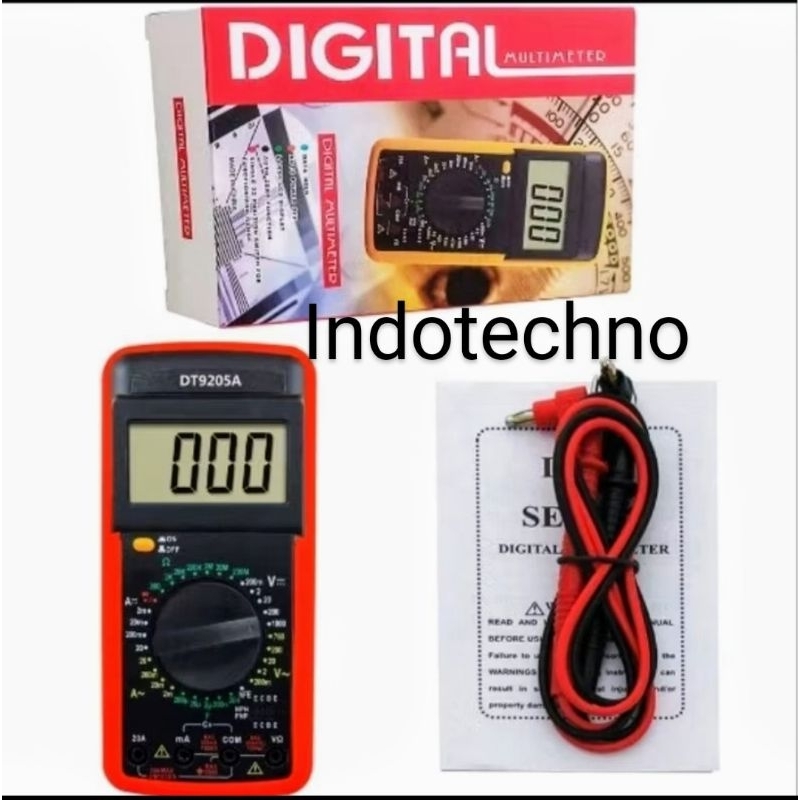 DT9205 Multi Tester Digital DT 9205 DT9205A + Baterai