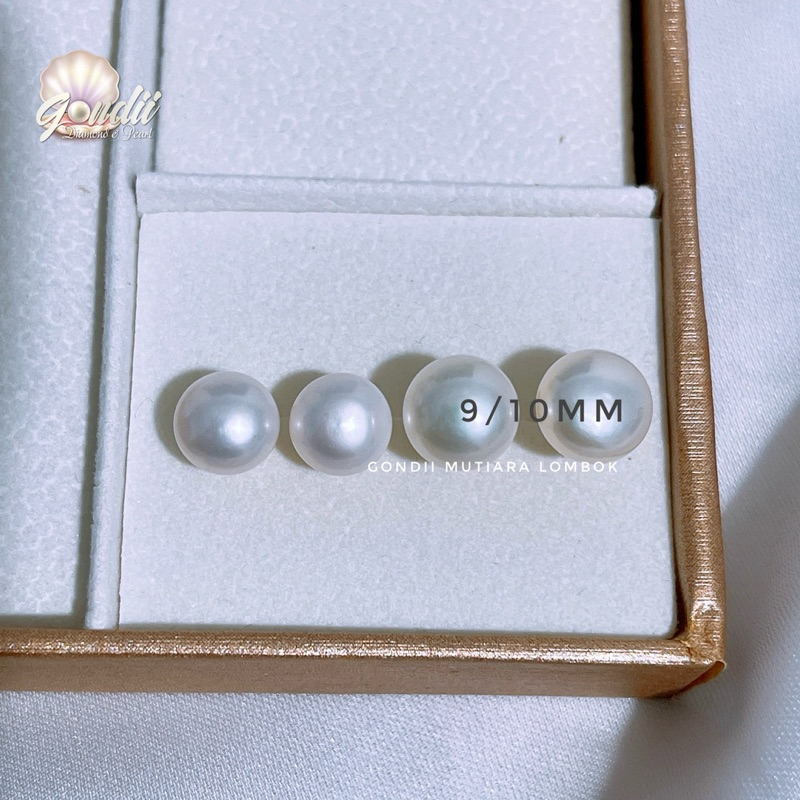 9/10mm Pearl Stud - Giwang Bhayangkari - Giwang Persit - Giwang Tusuk Bhayangkari Persit Mutiara Asl