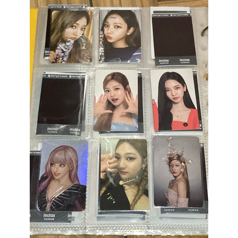 AESPA PHOTOCARD KARINA NINGNING GISELLE (epoxy sticker black mamba, mediheal, savage, hologram, cgv)