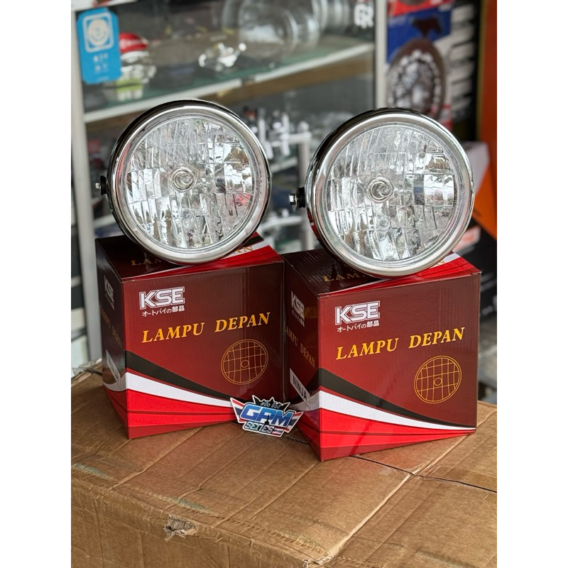 Batok reflektor lampu depan ninja ss r Ring besi 7 inch crom mika stanley pnp ninja r vixion megapro