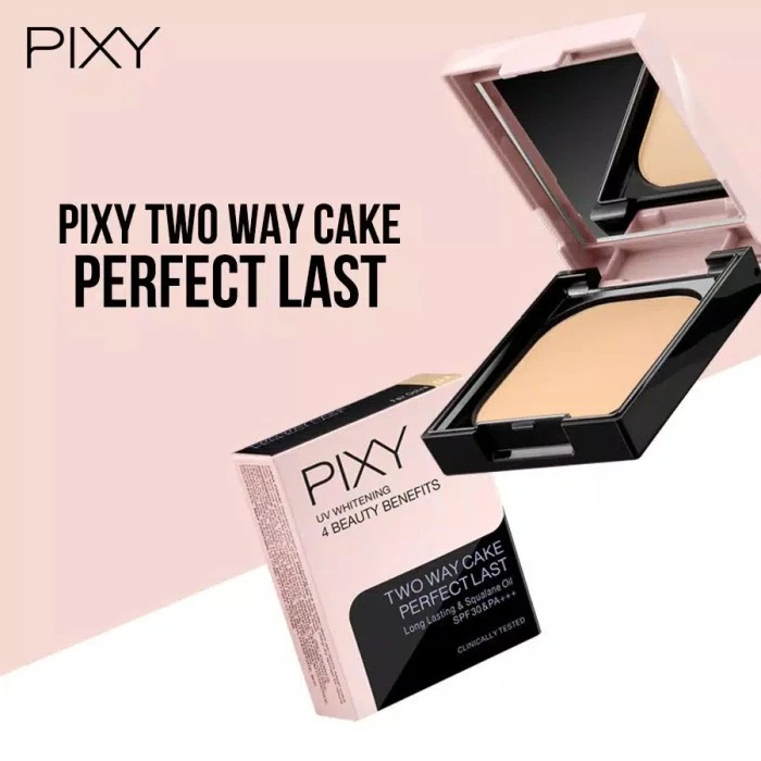 Pixy UV Whitening TWC Perfect Last - Bedak Padat