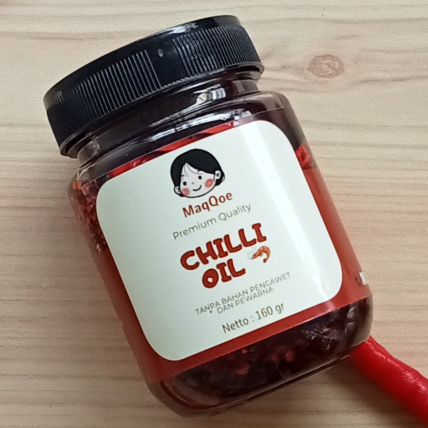 

Chili Oil Premium 160 Gram / Sambal Minyak Cabai Premium