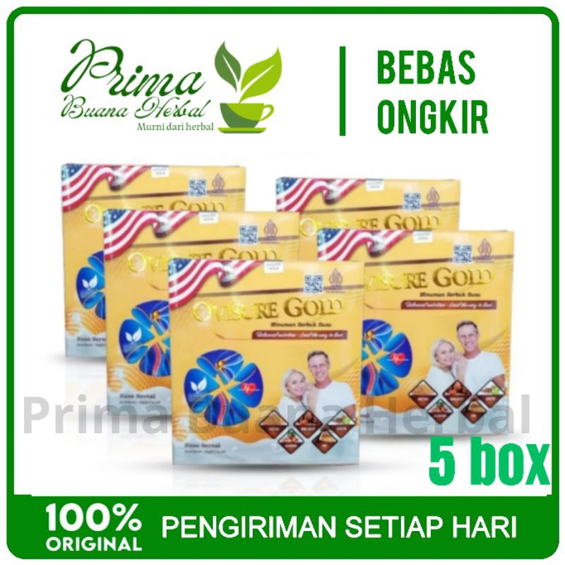 

OVISURE GOLD Terbaru paket 5 box Susu Nabati Premium Ampuh Mengobati Nyeri Sendi Dan Tulang