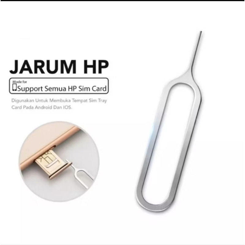 Jarum Pin Tusuk Kartu SIM Card Ejector Card HP Pembuka Sim Tray HP Injector SmartPhone Iphone Samsun
