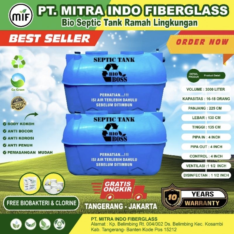 septic tank 3000 liter BIO BOSS