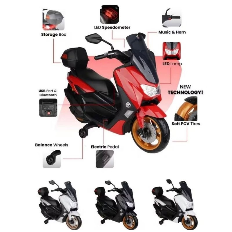 Motor Aki Anak Yamaha NMAX (M599) RRADY Pontianak