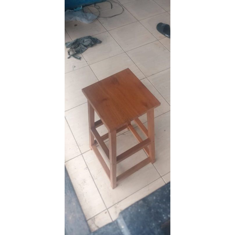 bangku/kursi cafe panjang 75.cm kayu mahoni.