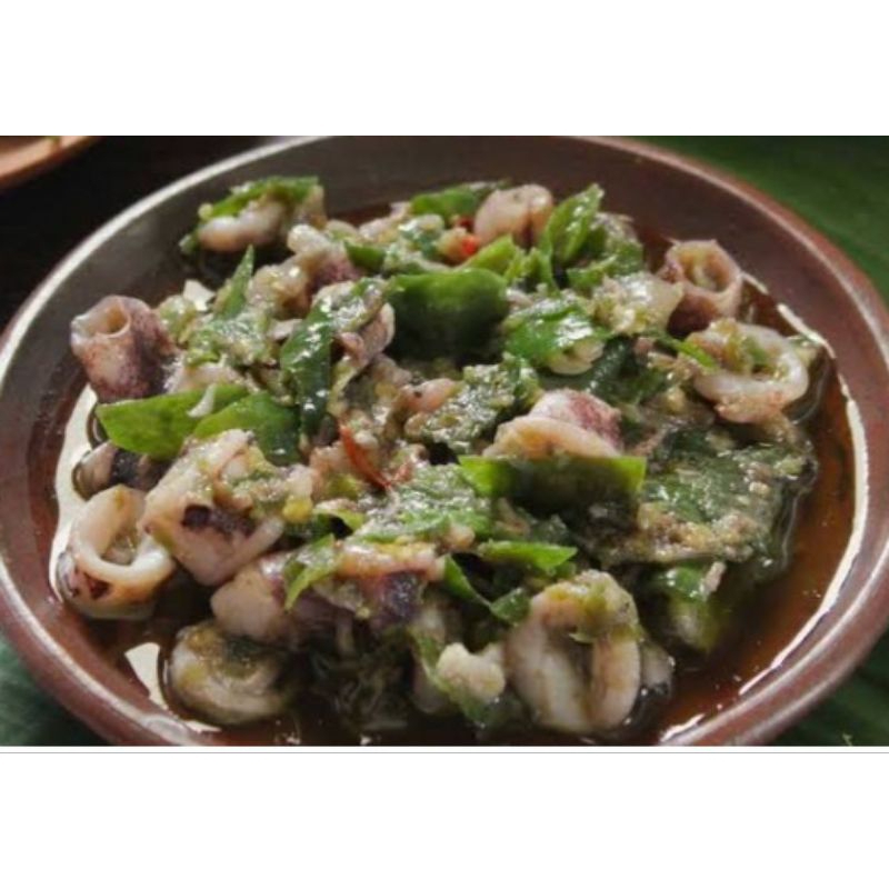 

sambal cumi cabe hijau