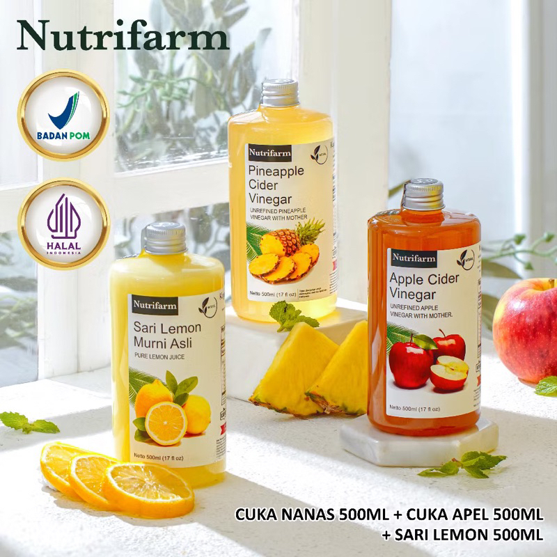 

PAKET cuka apel 500ml+Sari lemon 500ml+Cuka nanas 500ml / COD Balikpapan Cuka Apel / COD Balikpapan Cuka Nanas