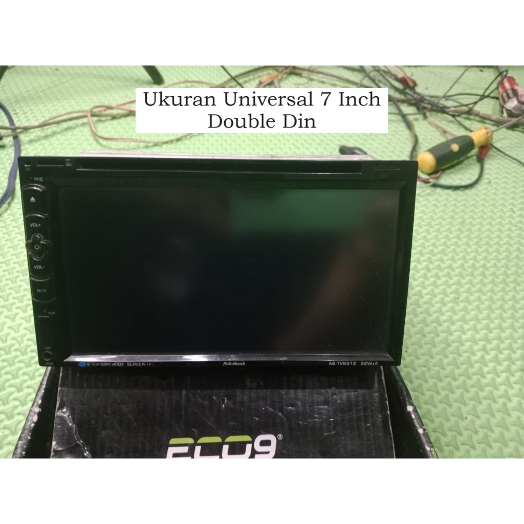 Head Unit 7 Inch Audiobank | Bluetooth, USB MPEG, DVD CD MP3 VCD | Kondisi Bekas Normal.