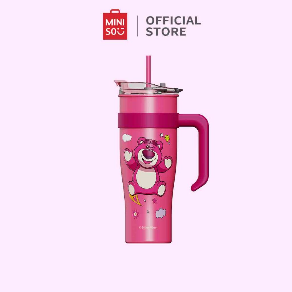 Miniso X Disney Pixar Botol Minum Lotso Tumbler Stainless Lotso Stainless 1.6 Liter Botol Minum Lucu