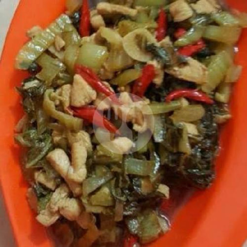 Tumis Babi Sayur Asin Khas Kalimantan