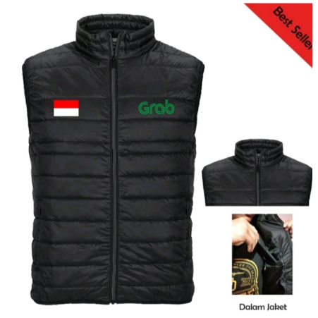 Rompi Hiking Grab | Rompi Casual Grab | Rompi Vest Grab | Rompiy Grab | Jaket Rompi Motor Driver Gra