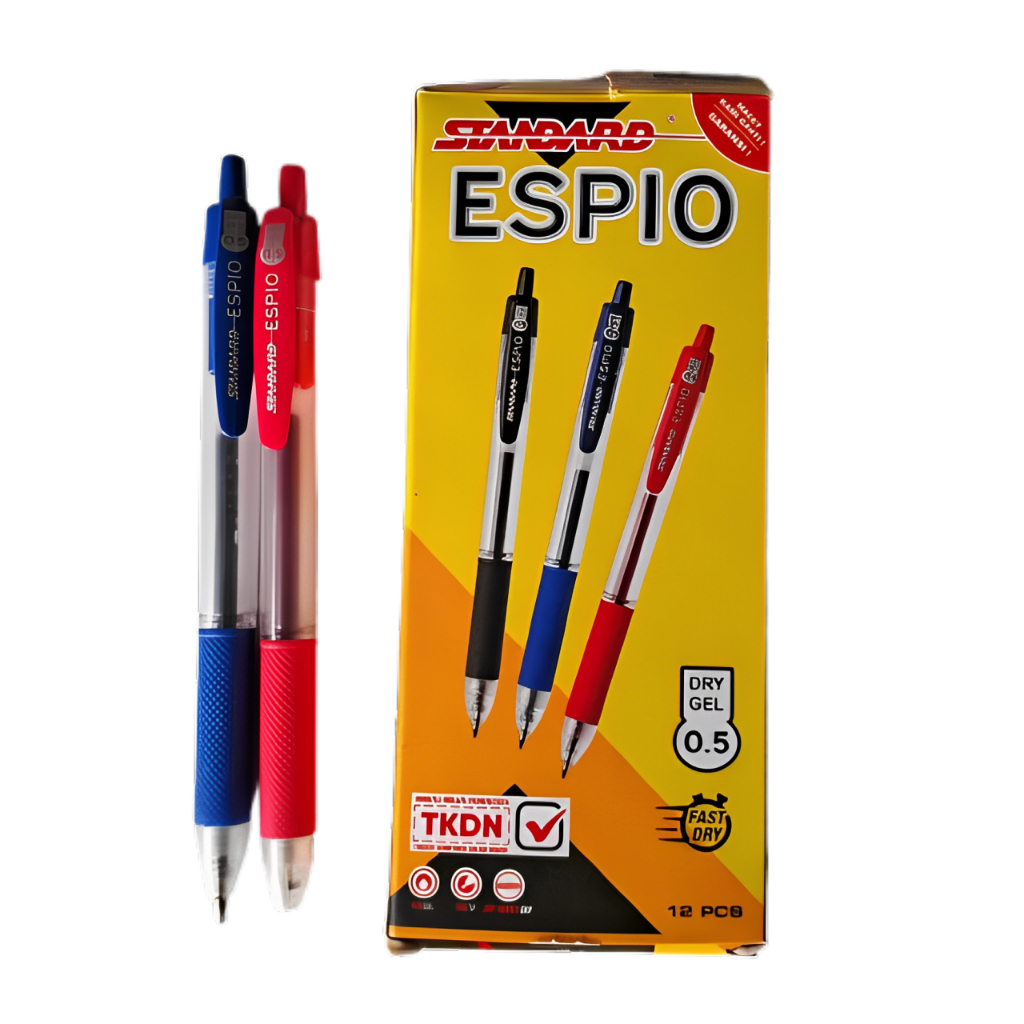 

Pulpen ESPIO Tip 0.5 mm Standard Pen / 1 pack isi 12 pcs ( Pulpen, Pen, Ballpoint, Alat Tulis )