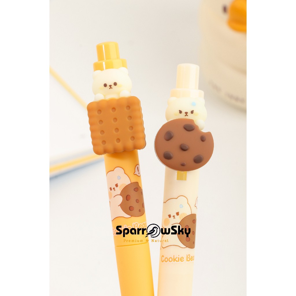 

SPARROW Pen Silikon / Silicone Pen / Pen Karakter Lucu Cantik NICE SUPRISE - COOKIE BEAR (8246)