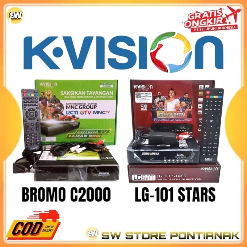 RECEIVER K-VISION BROMO C2000 HD / K-VISION LG-101 STARS HD / KVISION RECEIVER PARABOLA HD