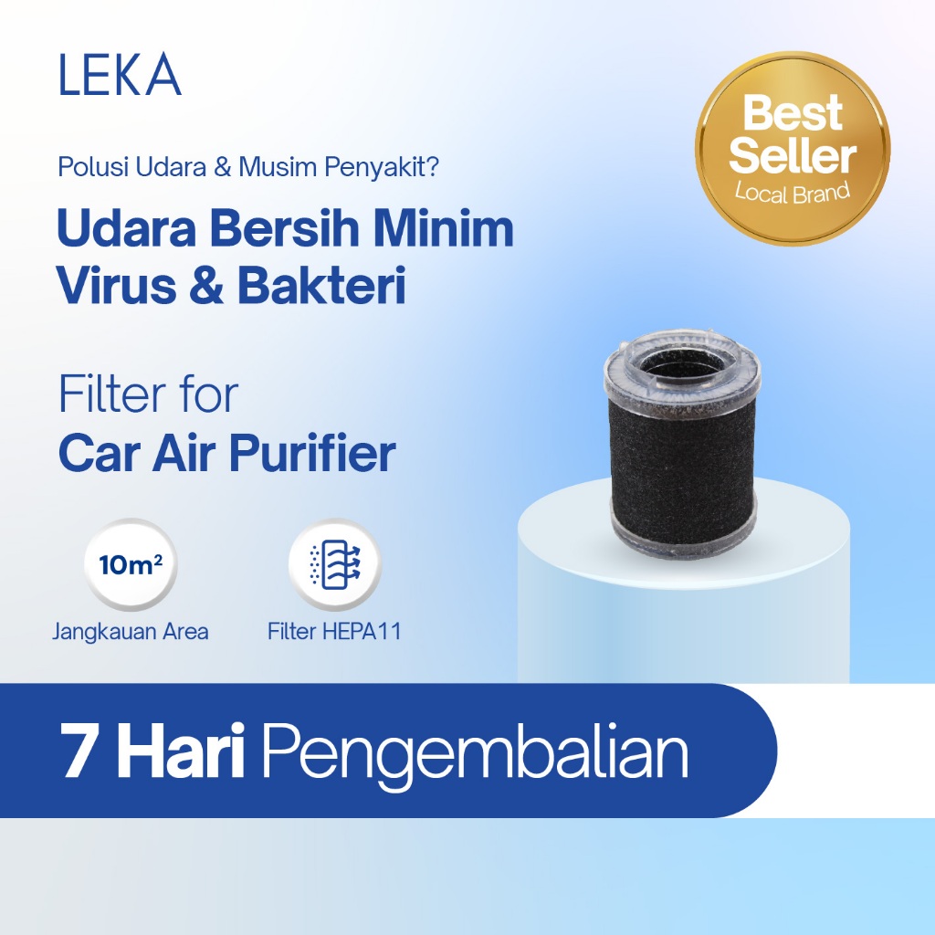 LEKA - AP7706 Car Air Purifier - Replacement Filter HEPA11
