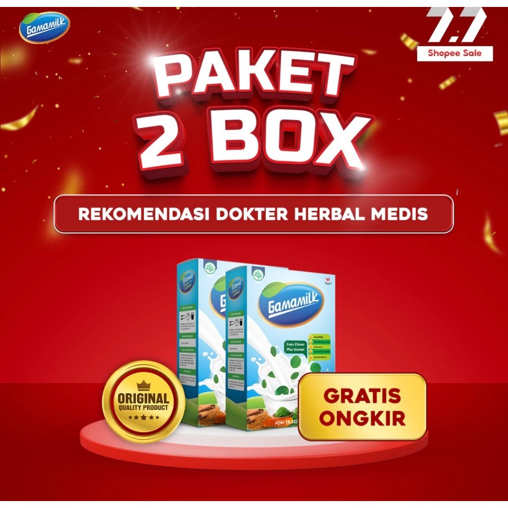 

PROMO HEMAT!!! [ 2 BOX ] GAMAMILK - SUSU ETAWA Dengan Ekstrak Gamat dan Ekstrak Daun Kelor