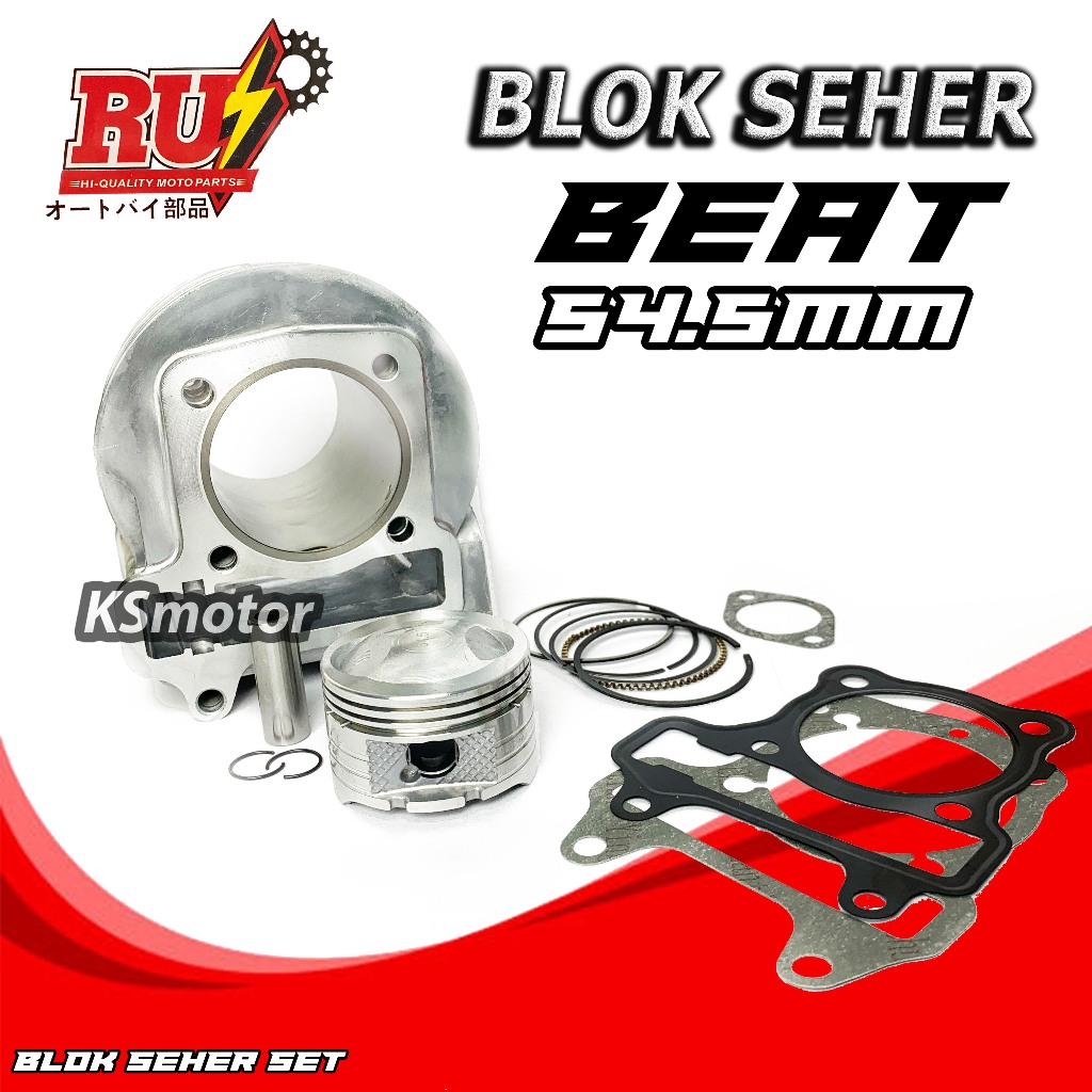 Blok Boring Seher SET  BEAT KARBU BORE UP 54.5 mm RUI 130 CC BEAT KARBU ,SPACY KARU, SCOOPY KARBU KV
