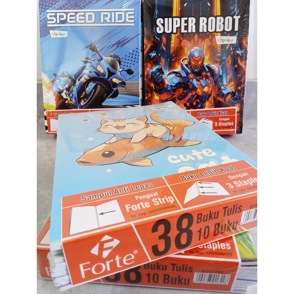 

BUKU TULIS FORTE 38 LEMBAR (1 PACK SI 10 PCS)