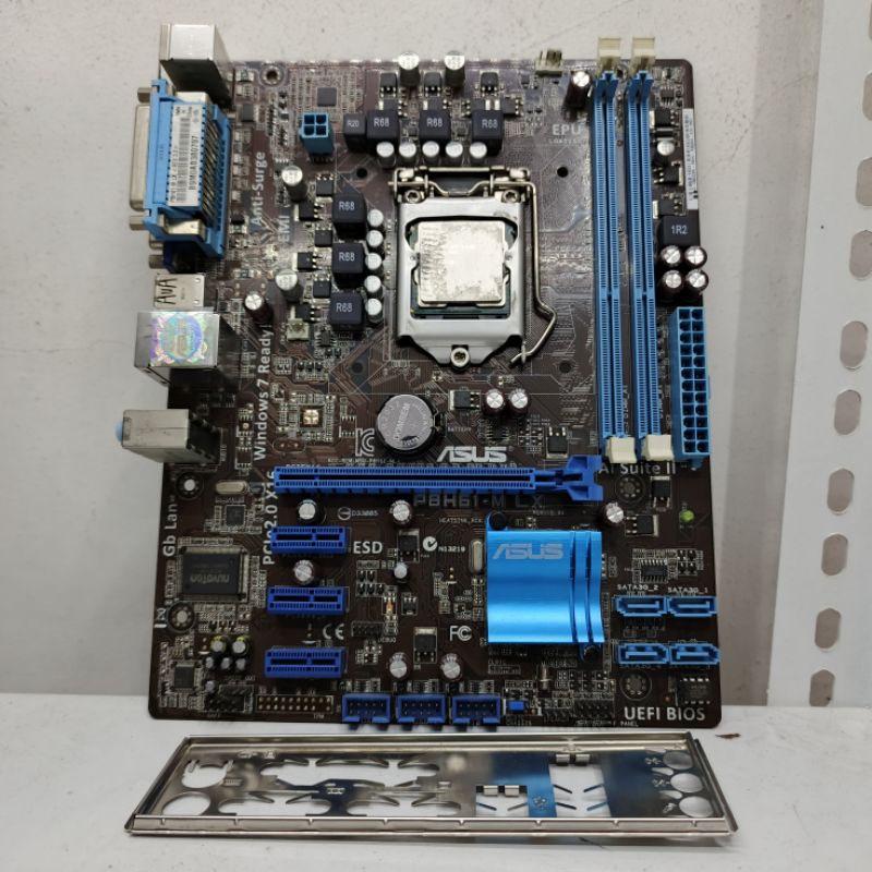 Motherboard H61 + Core i3 gen 3 + fan