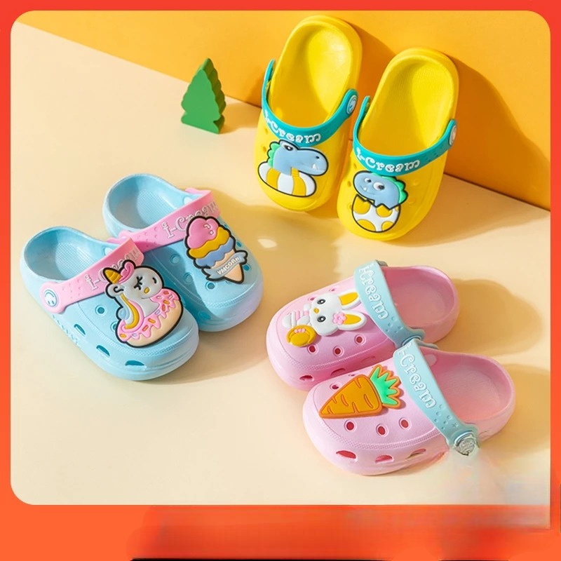 Sepatu Sendal Sandal Anak Sendal Slip Anak Perempuan laki-laki Unicorn Motif Sandal Jelly