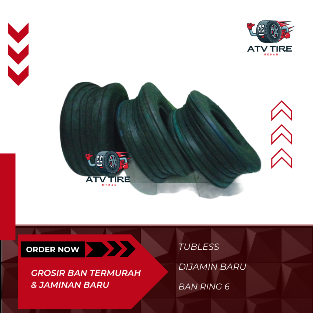 Ban ATV untuk pengganti Ring 7 - Ban Bawaan Ring 6 Besar / Tubless/ Ban ATV Ring 7
