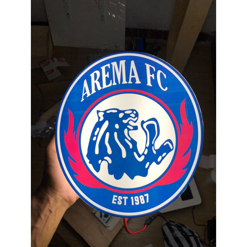 lampu neon box logo arem fc | neon box 1 sisi | akrilik