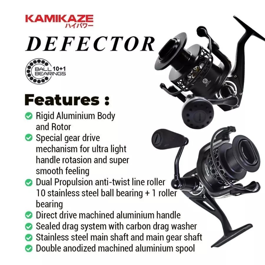 Reel Pancing Kamikaze DEFECTOR 5000H 9+1BB