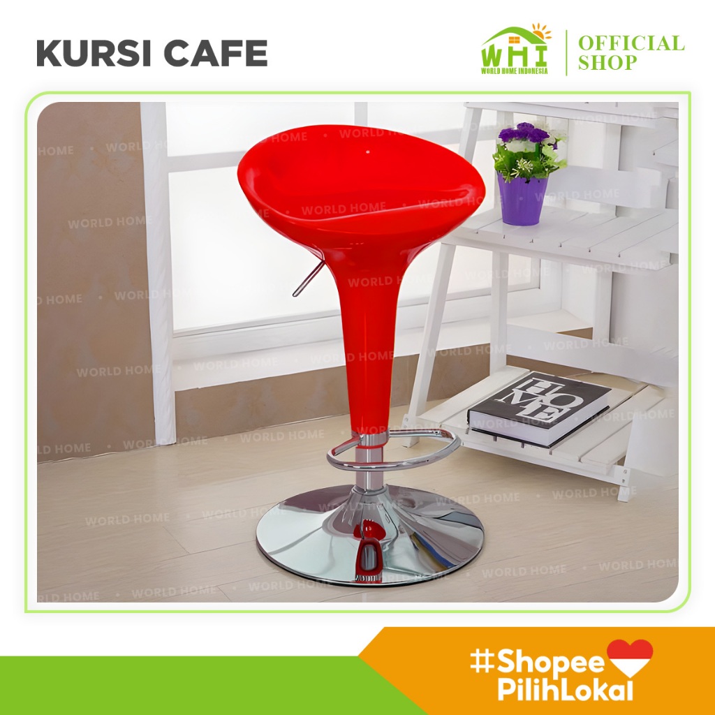 World Home Kursi Bar Kursi Cafe Kursi Dapur Bar Kursi Cafe Hidrolik Bar Stool Kursi Mini Bar