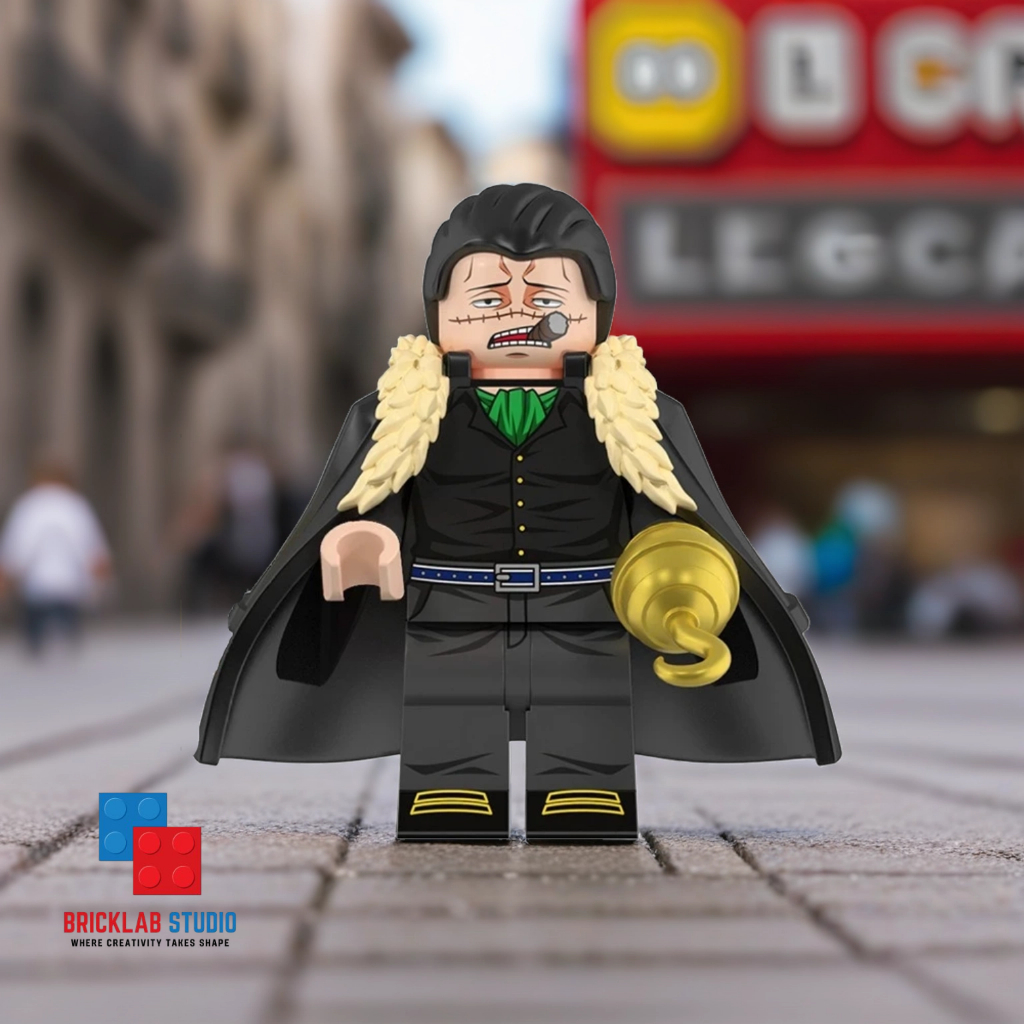 RB Minifigure dan Gantungan Kunci One Piece Dracule Mihawk, Buggy, Trafalgar D. Law, Sir (WM6190)