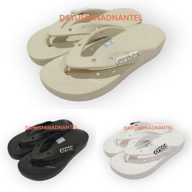 Crocs Platform Jepit / Sendal Jepit / Sandal Wanita Crocs Platform Flip