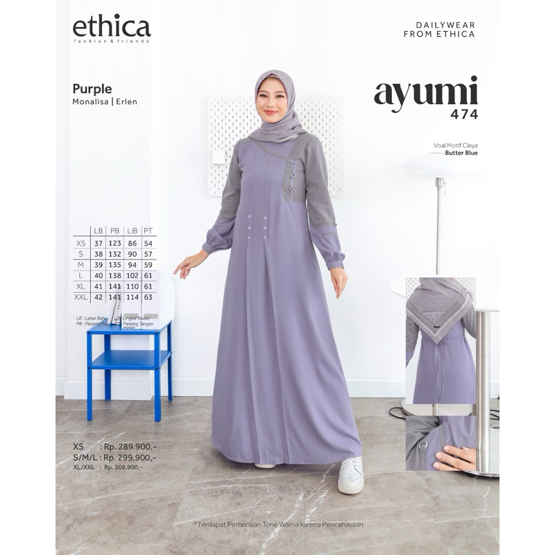 GAMIS ETHICA AYUMI 474 PURPLE
