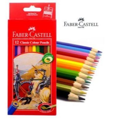 

Pensil Warna Faber Castell Panjang 12 Warna Classic