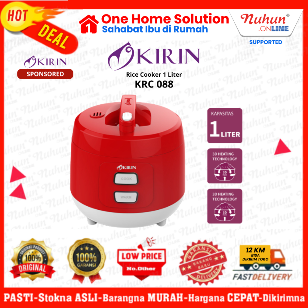 Kirin Rice Cooker  KRC 088 1 Liter