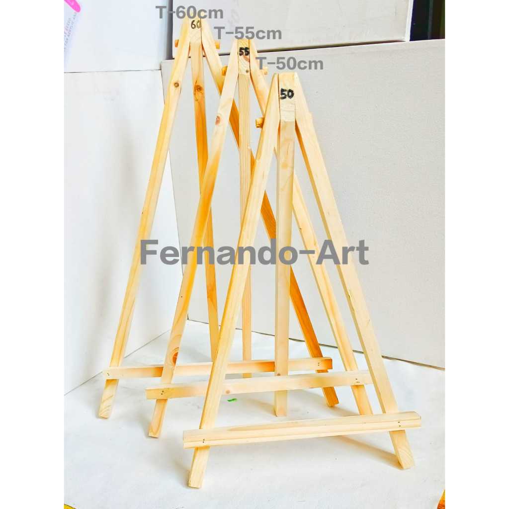 

Easel Mini Bino Kayu Jumbo T-50-60cm / Tripod Lukisan Kayu Jumbo Bino T-50-60cm (Instan)