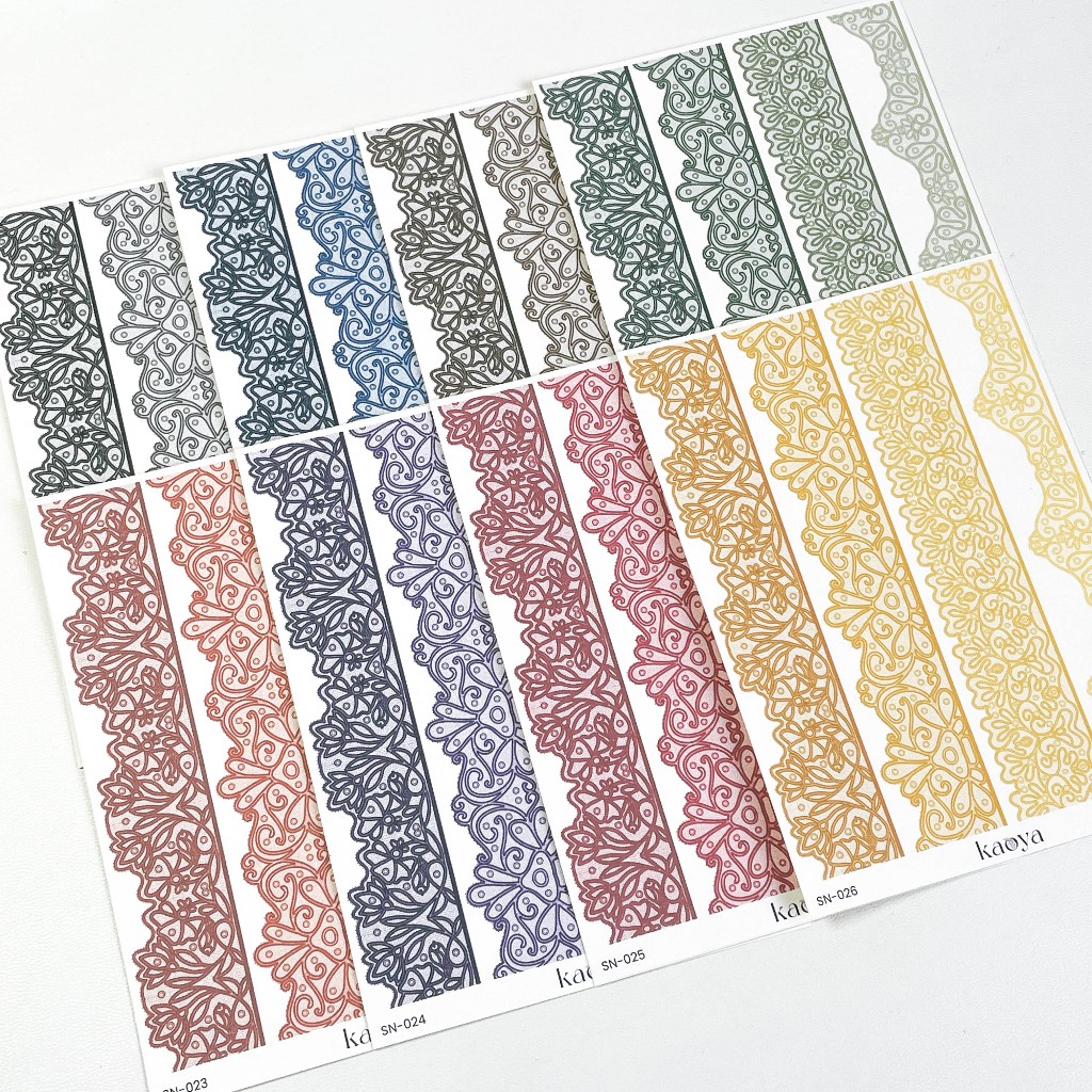 

Sticker Sheet: Lace Scrapbook Journal Stiker deco handmade by KaoyaShop