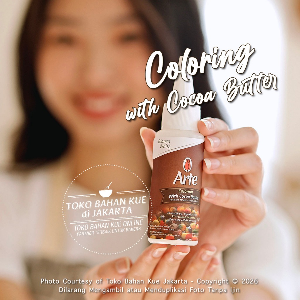 

Tulip Chocolate Coloring ARTE BIANCO WHITE - Cocoa Butter Pewarna Putih