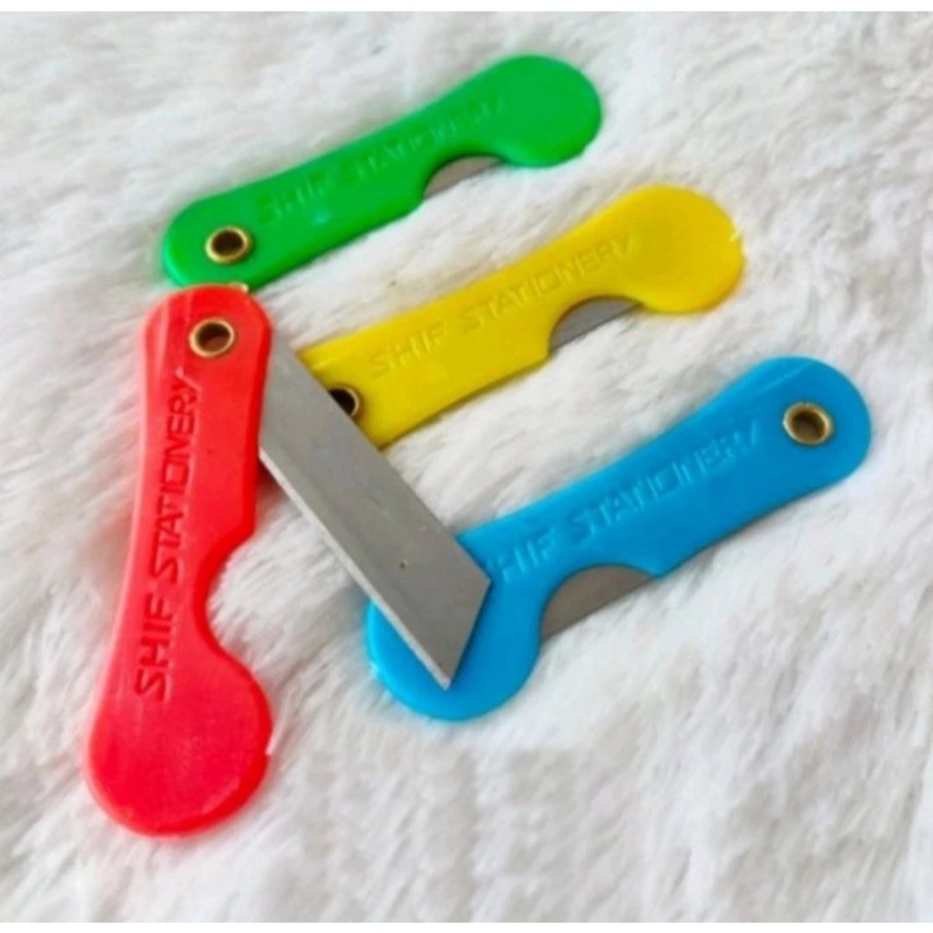 

SILET LIPAT Pemes Pisau Saku Cutter Mini Pensil Knife varian warna - Biru