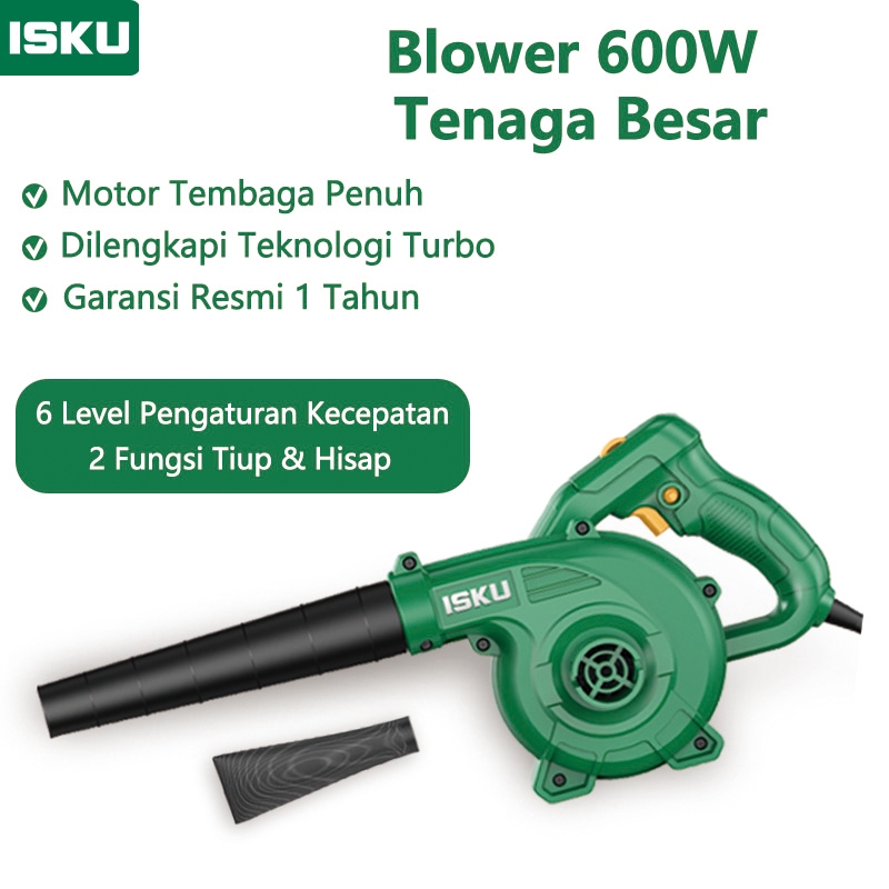 ISKU Mesin Electric Blower Angin Listrik Baterai Cordless Hand Vacuum Vakum Dust Cleaner 2in1 Pember