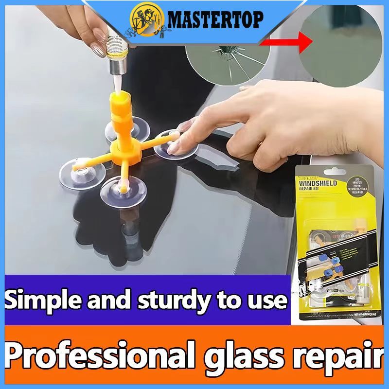 【READY STOCK】Lem Kaca Mobil Retak Wiendshield Car Crack Glass Repair Kit Lem Kacamata Retak